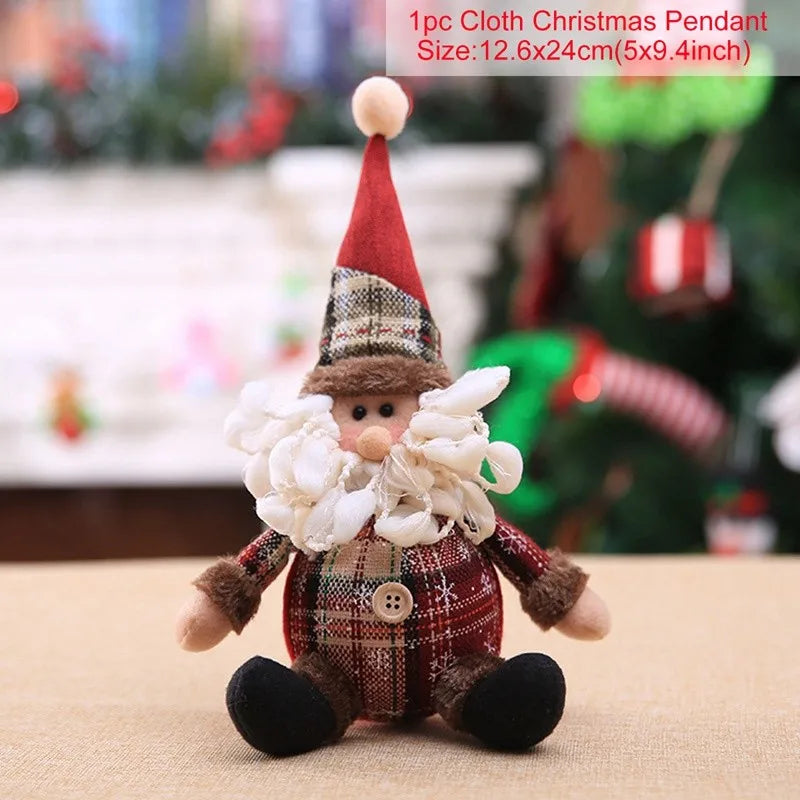 Christmas Santa Doll Merry Christmas Decorations