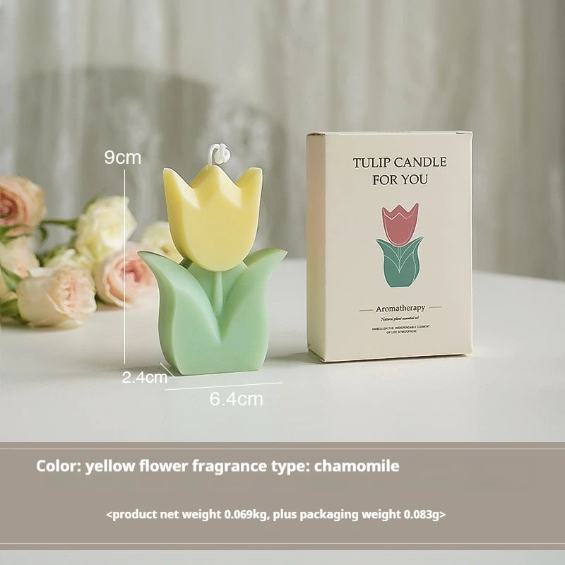 Cute Tulip Scented Candles, Simulated Plant Shapes