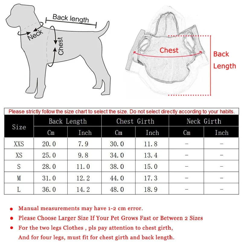 Santa Christmas Costume Clothes for Pet Small Dogs