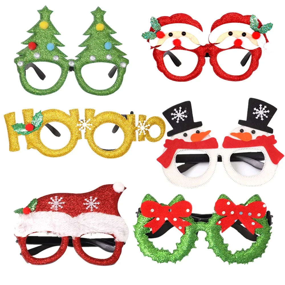 Christmas Glasses Party Costume Accessory Photo Props